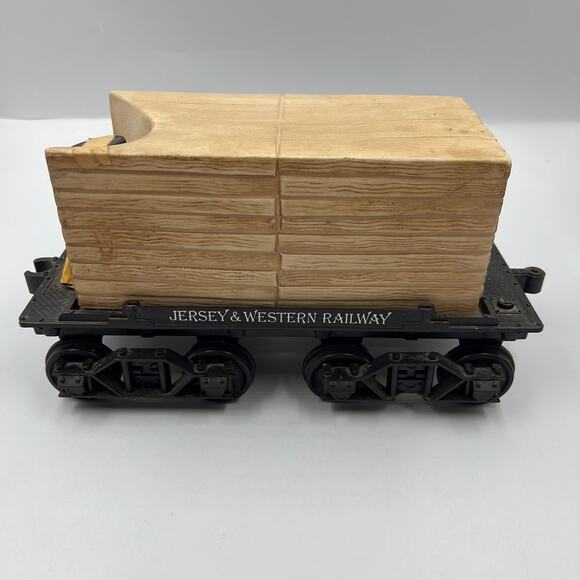 VTG Jersey Western Railway Jim Beam Lumber Car Decanter EMPTY Jim Beam Porcelain - Picture 9 of 10